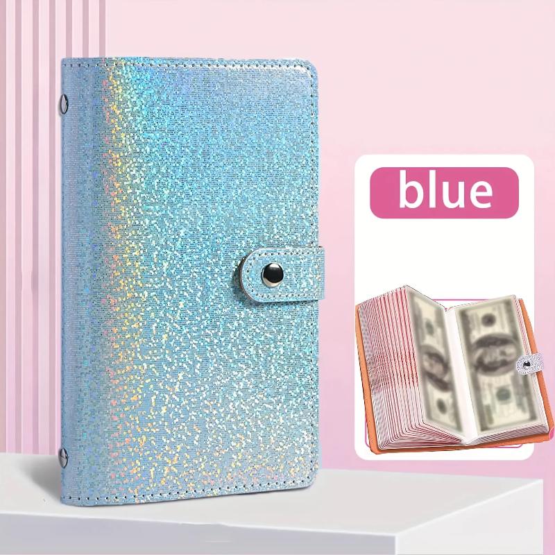 Portable Budget Planner Binder Soft Leather Cash Envelope Wallet A6 Binder Pockets Money Organizer For Budgeting