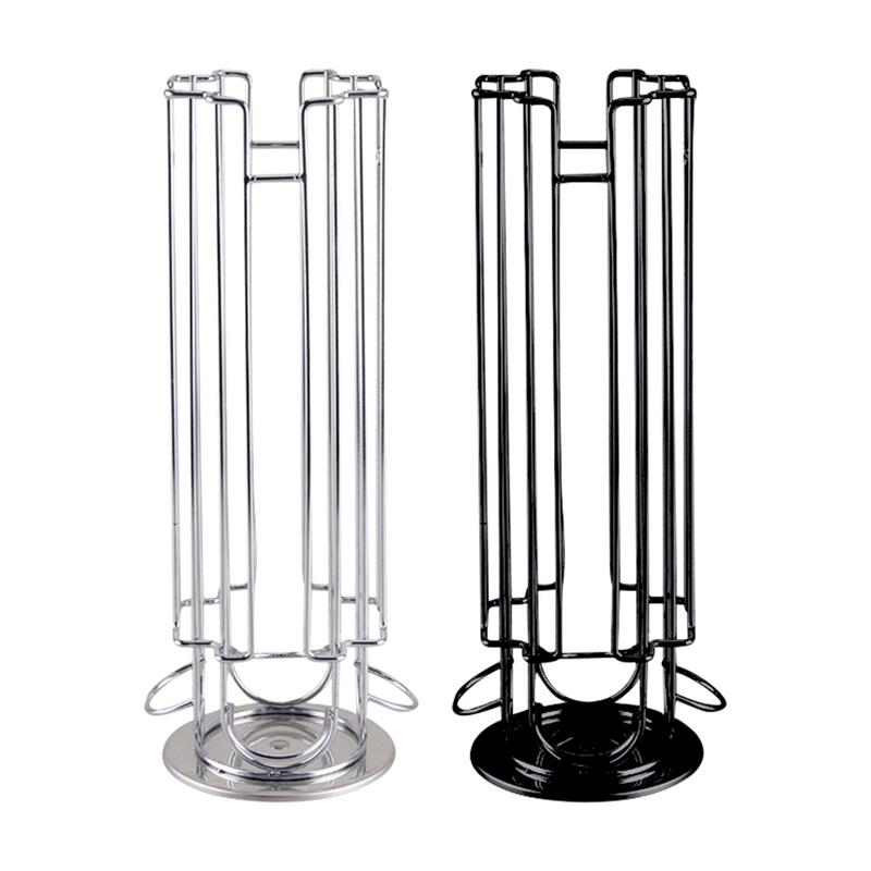 Rotatable Coffee Capsule Holder Display Compatible line Rack Nescafe Vertuo Espresso Pod Storage Organizer For Hotel Home Coffee