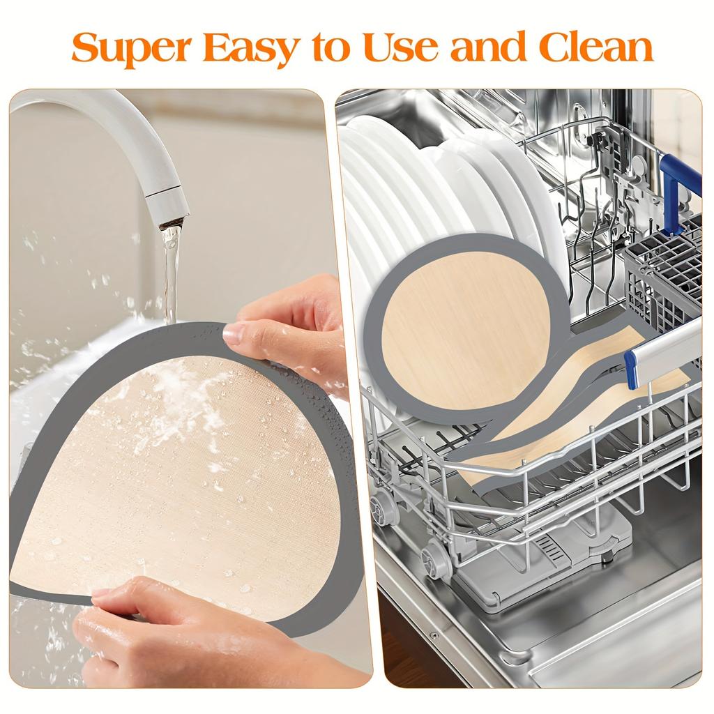 2pc Non-Stick Silicone Baking Mat - Reusable Heat-Resistant Mat Prevents Cakes from Sticking to The Bottom And Sides for Cookies