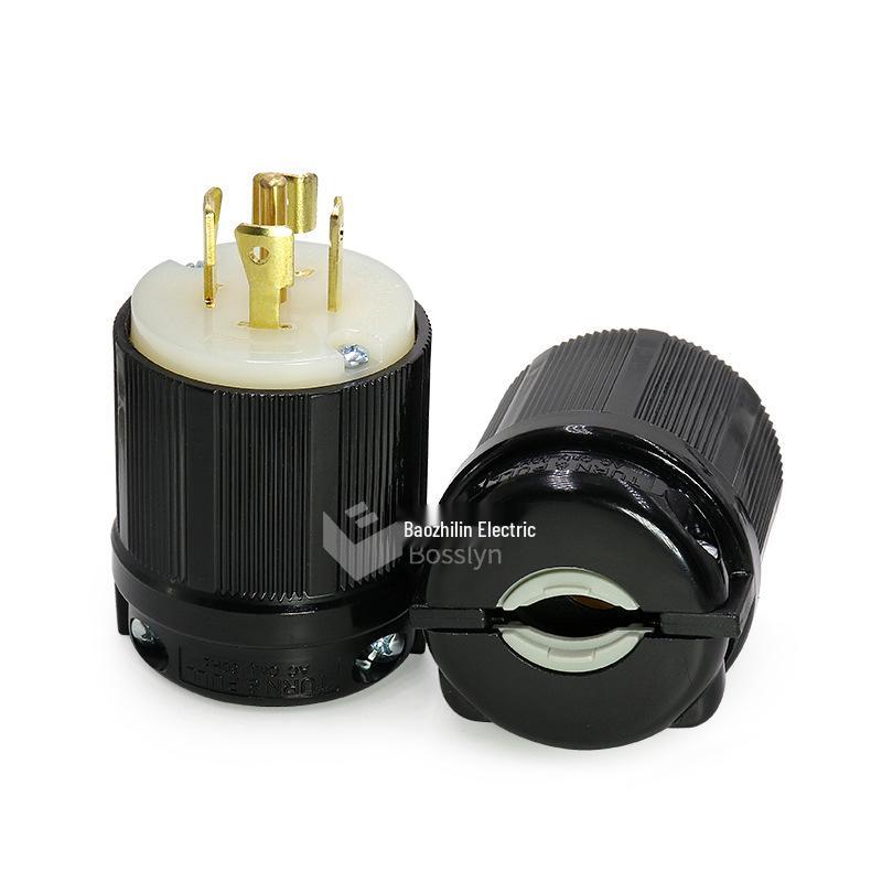 NEMA L23-20P High Power 20A 347/600V Industrial Anti-Pull-Out Plug BL2320P