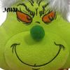 Christmas Tree Ornament Green Elf Plush Toy, Soft Stuffed Animal Doll with Standing Retractable Long Leg for Holiday Home Fireplace Mantel Decor Party