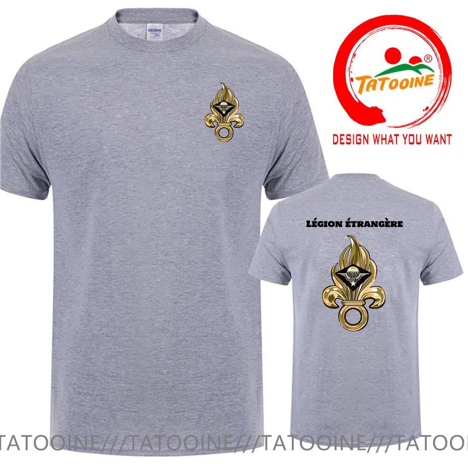 T-shirt Simbolo Legione Straniera Francese Per Uomo Francia Lgion Trangre Logo Tshirt Nuova Moda Estiva Maglietta Casual Camiseta