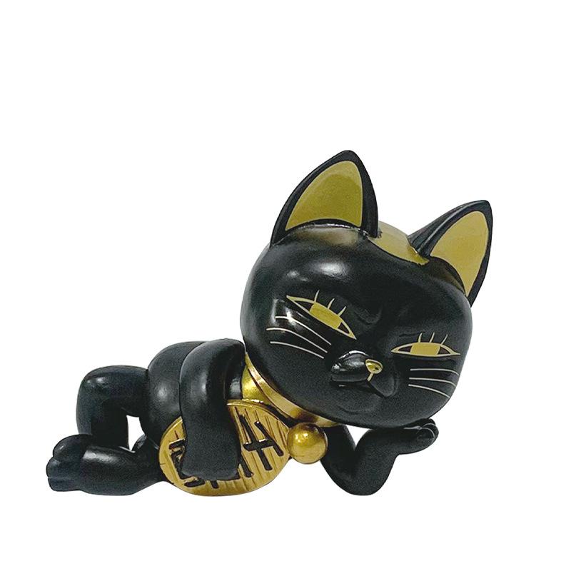 7.5CM Anime Dandadan Figure Turbo Granny The Lucky Cat Model Toy Doll Aciton Figure Desktop Car Ornaments Tea Pet