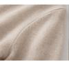 Women's Pure Cashmere Round Neck Loose Fit Sweater with Rolled Edge