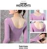 Women's Long Sleeve Yoga Top - Fashionable, Round Neck, Autumn Sportswear