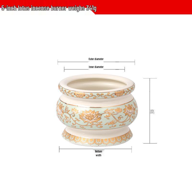 White Marble Buddhist Offering Set: Water Cup, Fruit Plate & Incense Burner.