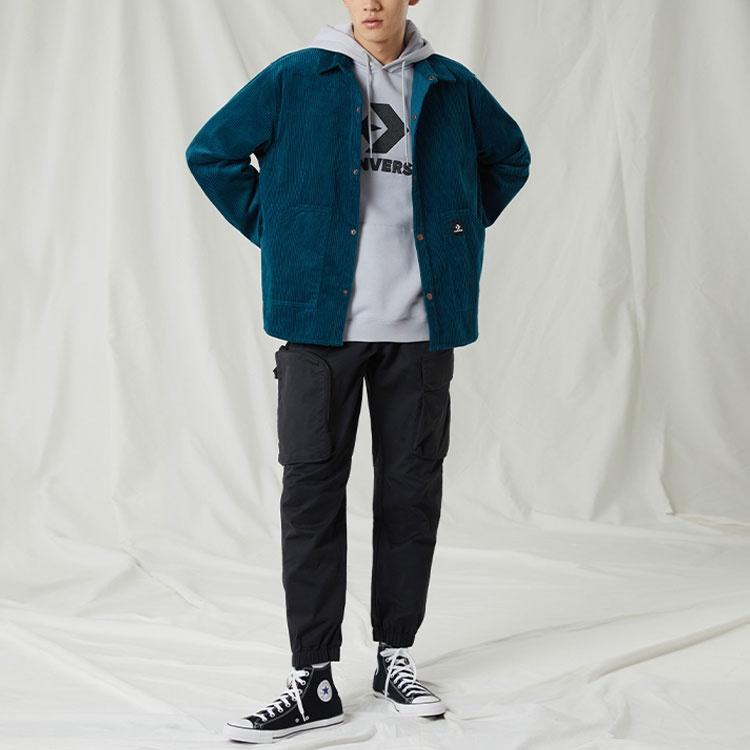 Converse Corduroy Button Shirt Asia Sizing 'Blue' Men's 10024006-A02
