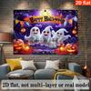 2D flat Halloween ghost pattern banner, decoration, photography background, suitable for living roomzyc