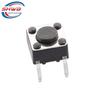 6x6x4.3mm Four-Legged Vertical Tactile Switch, 5-23mm Heights, Eco-Friendly