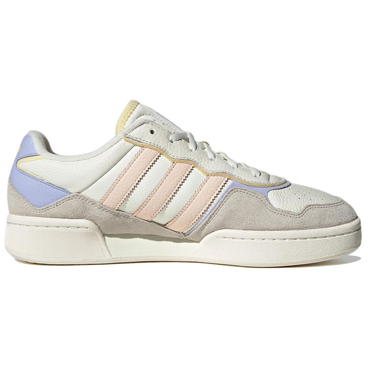 Adidas Originals Courtic Leather Comfortable Non-Slip Durable Lightweight Low-Top Skate Shoes Women sneaker White Pink Purple ID4076