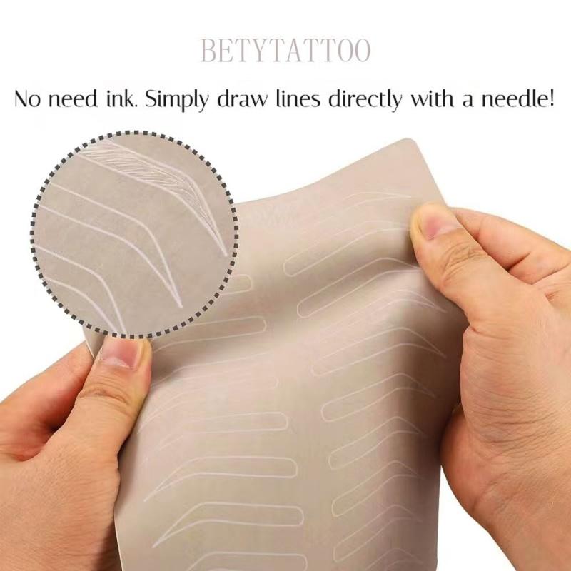 10/1Pcs Silicone Tattoo Practice Skin Blank Microblading Eyebrow Fake Skin Double-Sided for Permanent Tattoo Makeup Tools