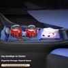 For BYD Seagull 2025 Car Central Control Lower Storage Silicone Glasses Storage Box Interior Modification Armrest Storage Tray