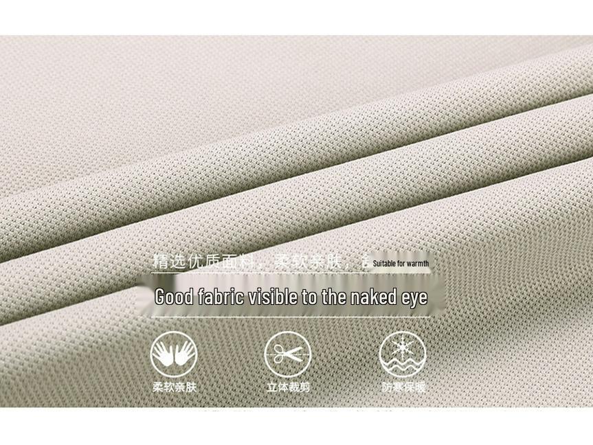 Men's Autumn/Winter Faux Two-Piece Fleece Polo Base Layer Shirt