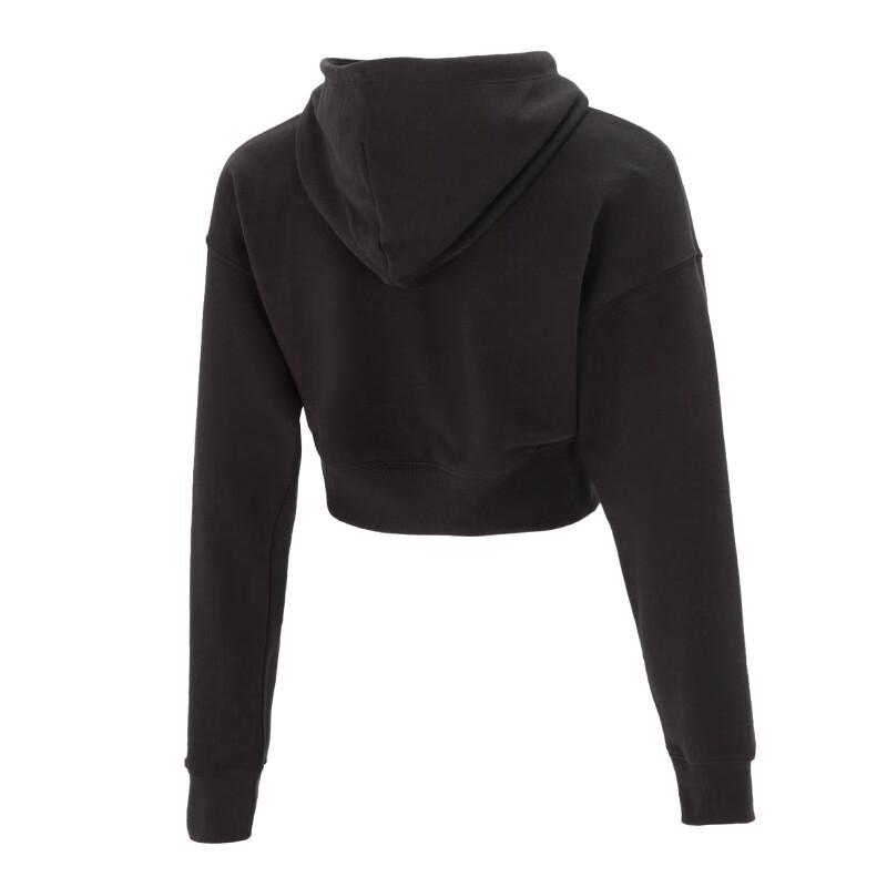 Puma Hanorac Scurt Larg de Exterior cu Logo Brodat Hanorace Femei Negru 625398-01