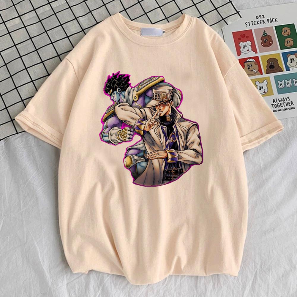 Jojo Bizarre Adventure Steel Ball Run t shirt teen Punk hip hop aesthetic Gothic Trendy top tees Digital Y2k Classic