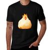Cat On Chicken Cartoon Tshirt Comfortable Workout Short Sleeve Shirt