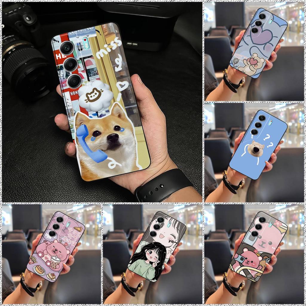 Dirt-resistant Graffiti Phone Case For Tecno Camon40 Pro 4G/5G/CM6/CM7 Waterproof Cartoon Cute Couple TPU Shockproof