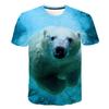 Men Fashion Short Sleeve 3d Print T Shirt Round Neck Summer Plus Size Tees