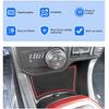 SXCY for - Jeep Renegade Accessories  Renegade Door Slot Mats Cup Holder erts Liner Coasters Console erts Liner Waterproof Mats (red)