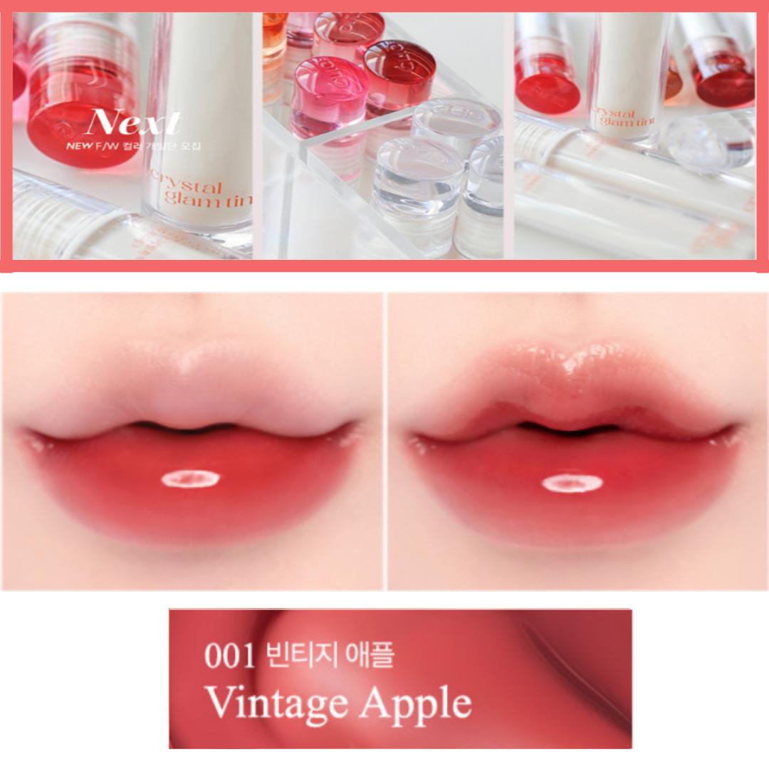 CLIO Crystal Glam оттенок 12 цветов | Korean Beauty Недавно выпущенный оттенок/блеск для губ/увлажнение | Окрашивание, гладкость и ЕЖЕДНЕВНО