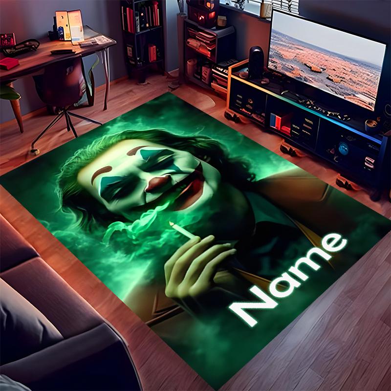 Custom personalization Joker Print Area Rug - Soft, Washable Non-Slip Indoor Mat,Living Room,Home&Office Decorative Rug