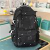 Cute Bear Print Backpack for Girls Teenagers Large Capacity School Bag Lightweight Student Rucksack