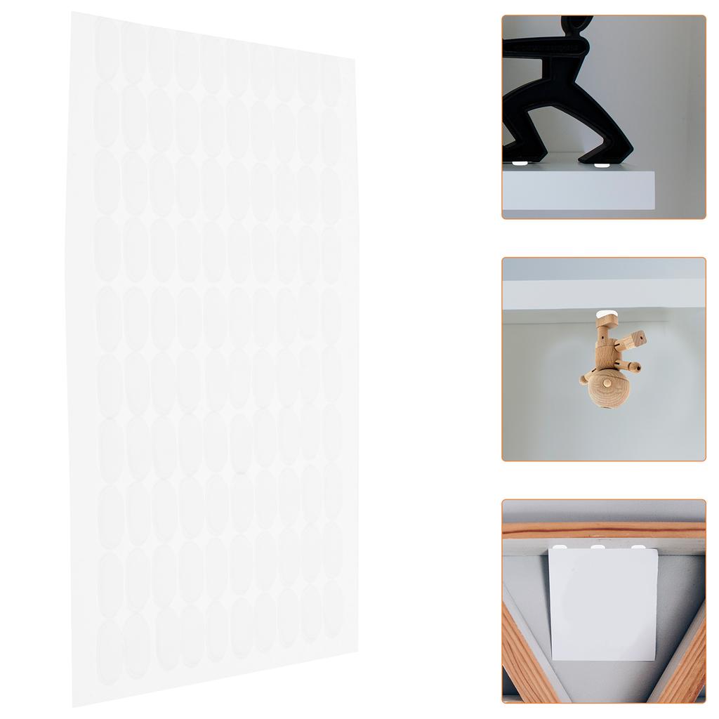 500 Pcs Transparent Removable Gel Adhesive Dots Double Sided Wall Mounting Tape For Home Hanging Clear Sticky Putty Hardware