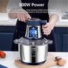 Electric Meat Grinder 5L Food Crusher Stainless Steel Multi-Function Food Processor Chopper Kitchen Mixer UK Plug