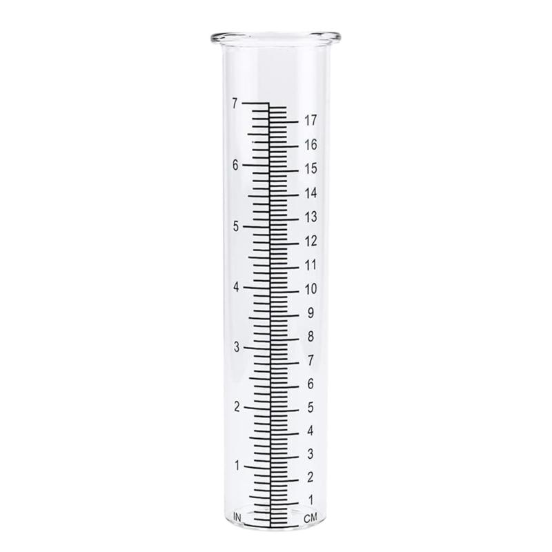 Rain Gauges Outdoor 7/8inch Large Capacity Rain Gauges Outdoor Easy- To Read Suitable for Yard Lawn Garden Fence