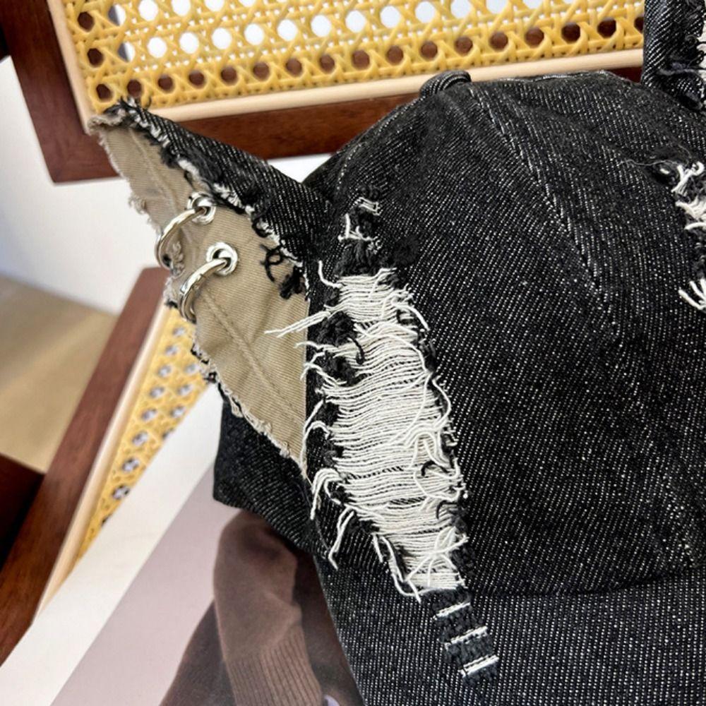 Denim Trucker Hat Cat Ear Sport Snapback Hat New Hip Hop Gorras  Outdoor Sports