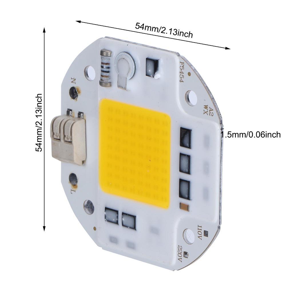 2pcs AC220V COB LED Bulb 50W Integrated Chip Light Source COB Chip Light  For DIY Indoor Lighting