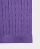 BROOKS BROTHERS [Women'S] Cotton Cable Crew Neck Short Sleeve Sweater (Violet) (Bbwrwb201Atfm)