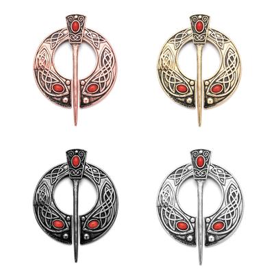 Vintage Viking Style Metal Brooch Creative Pin Clasp Jewelry
