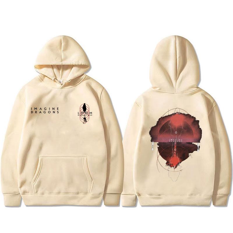 Rock Band Imagine Dragons Loom World Tour 2025 Hoodie Men Women Fashion Hip Hop Oversized Sweatshirt Male Vintage Casual Hoodies