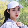 Solid color baseball cap logo women's sports and leisure cross ponytail hat quick-drying breathable cap sun hat
