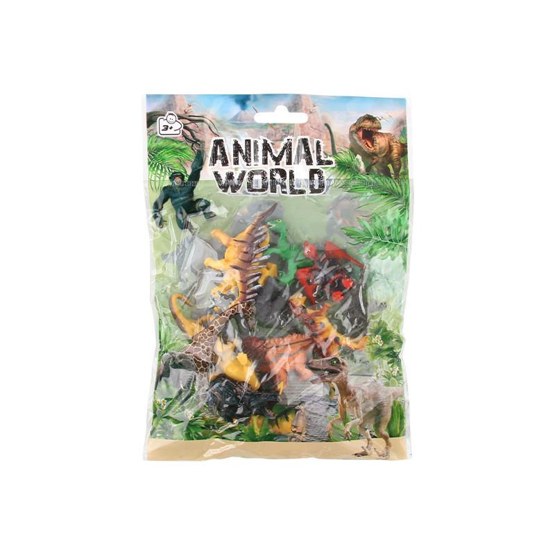 Realistic Pvc Dinosaur Model Set Colorful Animal Figurine Toys For Kids 12 Pieces