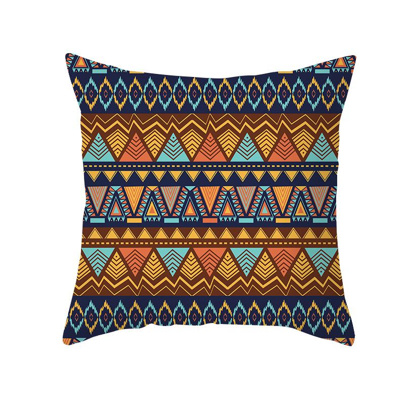 Geometric Pillow Abstract Stripe Cushion Cover Ethnic Style Office Sofa Pillowcase Home Decor Pillowcase