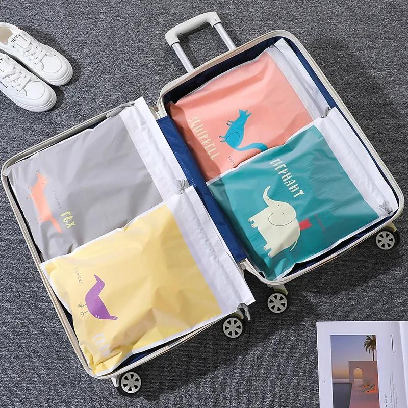 1PC Plastic Storage Drawstring Bag Waterproof Storage Bag Travel Storage Bag Wet Clothes Swimsuit Pouch
