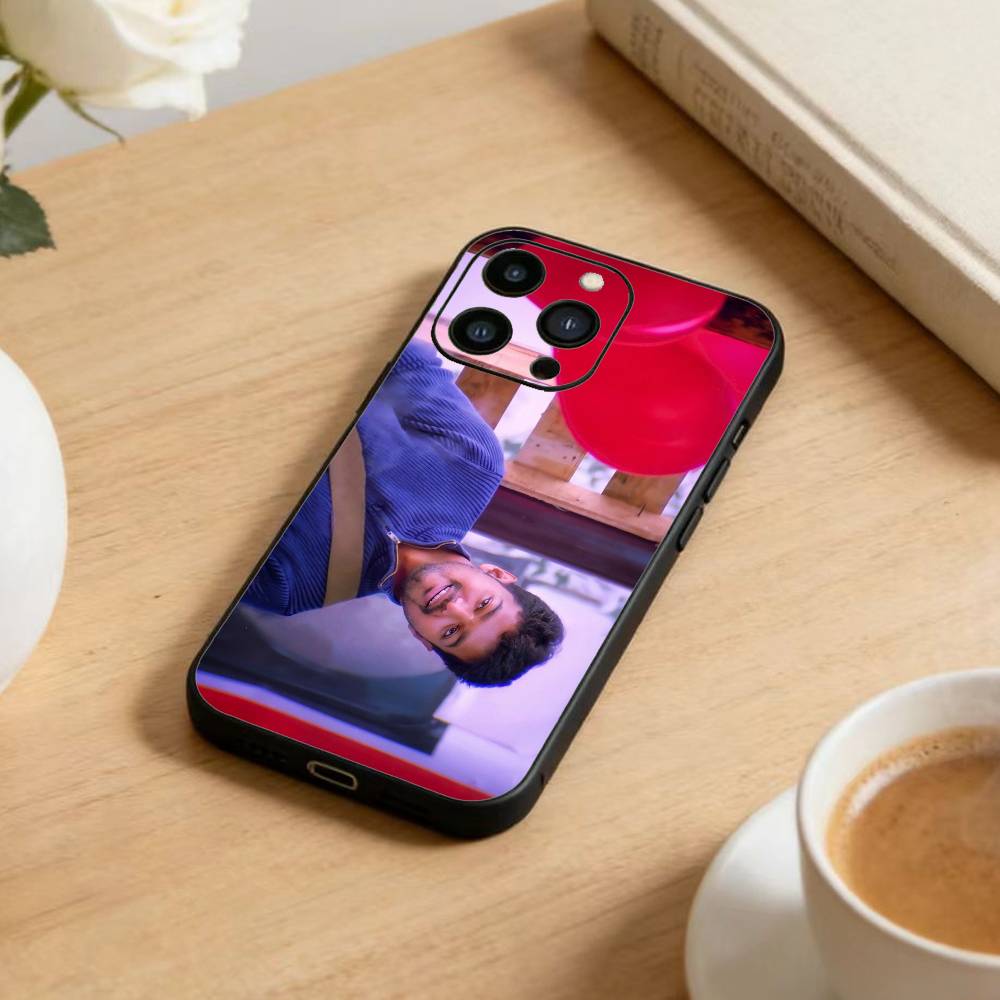 

P-ThalaPathy V-Vijay Actor Phone Case For iPhone17,16,15,14,13,12 Plus,Max Soft Silicone Black Cover iPhone17air