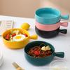 Direct Supply Baking Baked Rice Bowls, Oven-Specific Instant Noodle Bowls, Cheese With Handles, Tableware, Ceramic Salad Bowls, White Porcelain