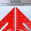 Aluminum Alloy Angle Ruler Clear Scales Multi Angle Tool Precise Aluminum Triangle Ruler  Measuring