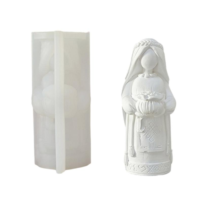 Bride Silicone Molds Hand-Making Supplies Home Ornament Moulds for Crafting Unique Candle Soaps and Decorative Items