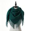 New Solid Color Wool Square Scarf Women's Imitation Cashmere Autumn and Winter Warm Scarf Cashmere Shawl
