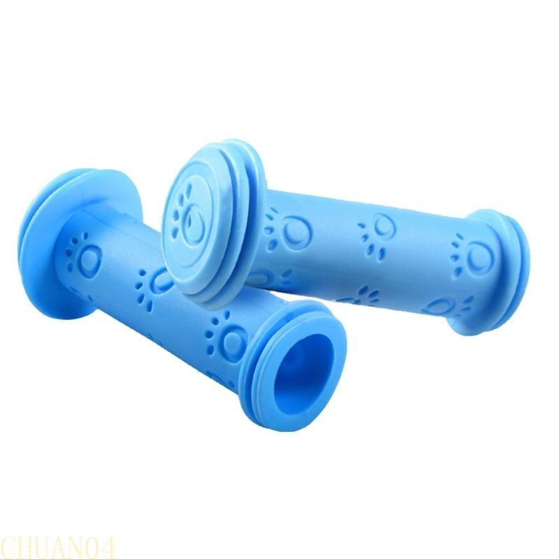 A1A2 1Pair Kid Bikes Grip Antiskid Rubber Bikes Handlebars Grip Scooter Foldings Bikes Handle Grip Cycling Accessorys синий