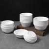 Bailaien Commercial Melamine Rice/Soup Bowls (10-Pack)