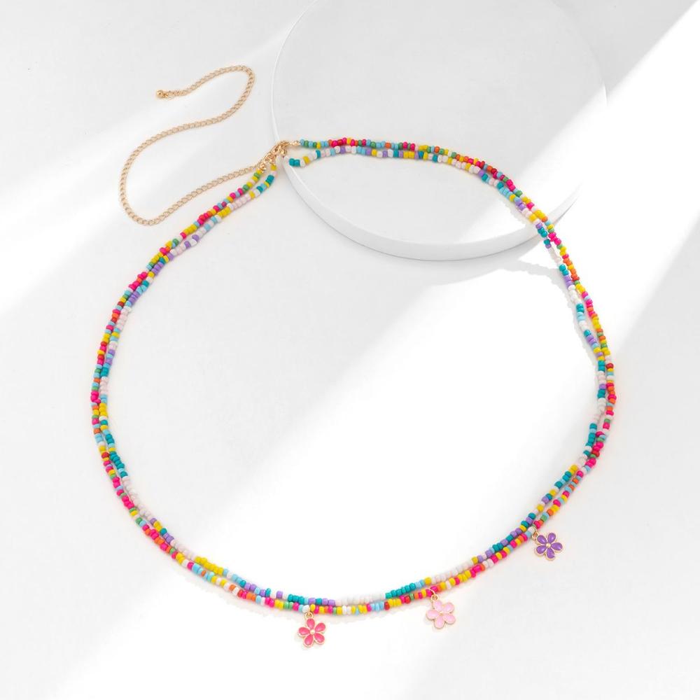Chain Colorful Rice Bead Women Belly Chain Waist Jewelry Bikini Waist Link Bohemian Waist Chain