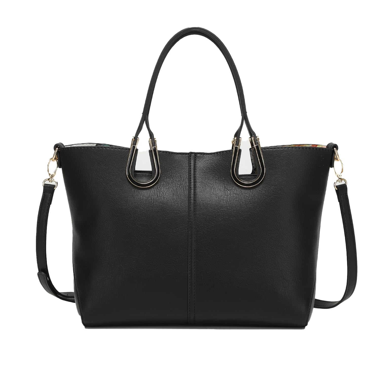 

QUAY 2-Way Horseshoe Bag, Women s, Synthetic Leather Tote Bag, Handbag, Shoulder Bag, Large, Lightweight, Large Capacity, Simple Design, Imai Bag