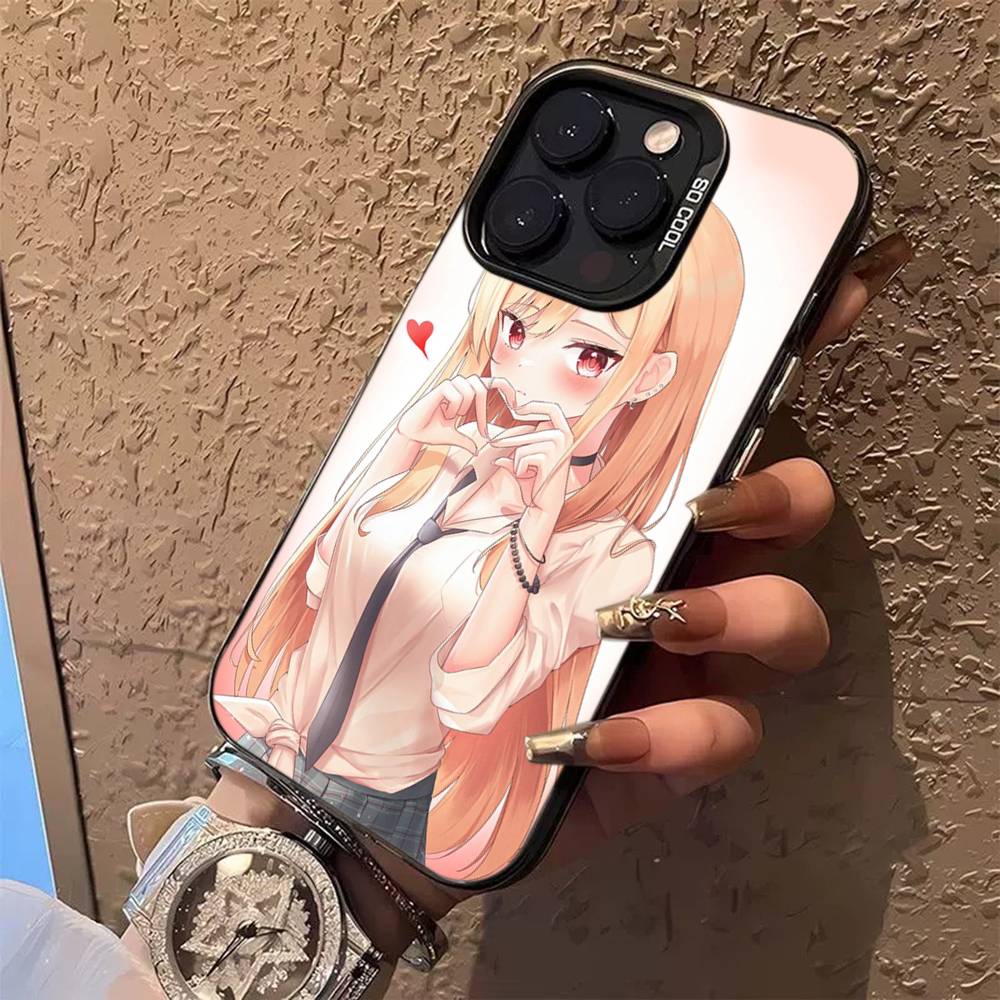Anime My Dress Up Darling Phone Case For iPhone 16 15 14 13 12 11 Pro Max 17 Plus Colorful Cover