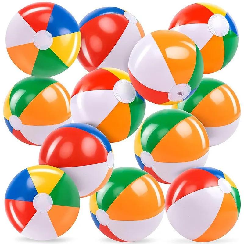 1Pc 40Cm Inflatable Beach Volleyball Durable Not Easily Broken Bouncy Ball Pool Party Seaside Outdoor Activities Children Camp