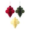 New Year Honeycomb Pendant Reusable Decorative Christmas Honeycomb Ornament for Outside Indoor Festive Porch Celebration